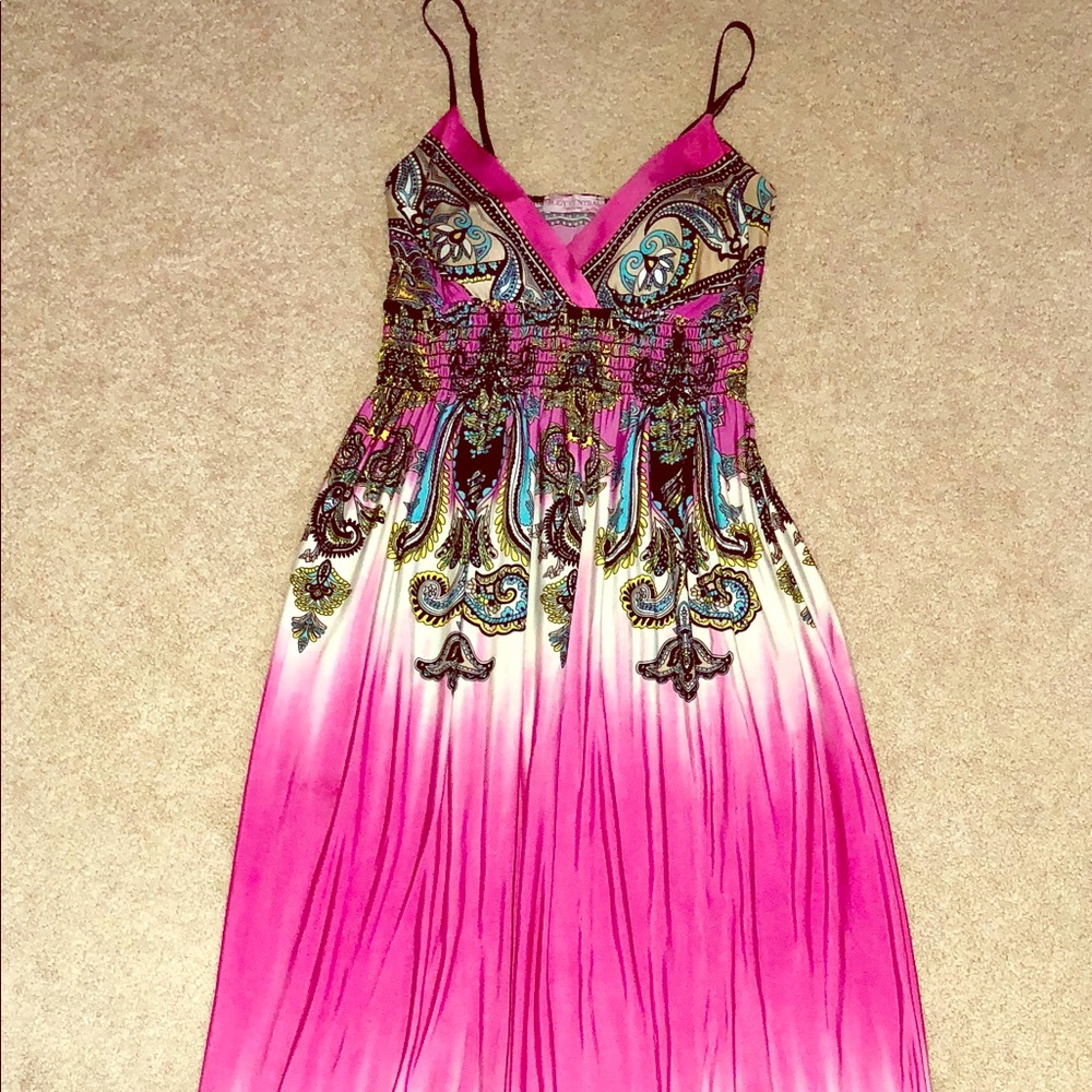 Multi colored maxi dress